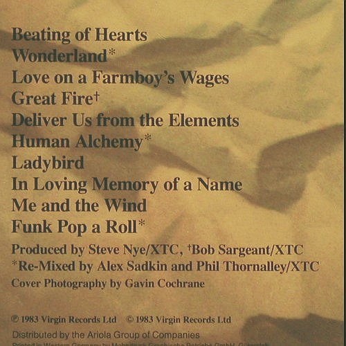 XTC: Mummer, m-&sol;m-, Virgin (205 338-320), D, 1983 Typ: LP Best.-Nr.: V6633 Preis: 12,50 Euro.