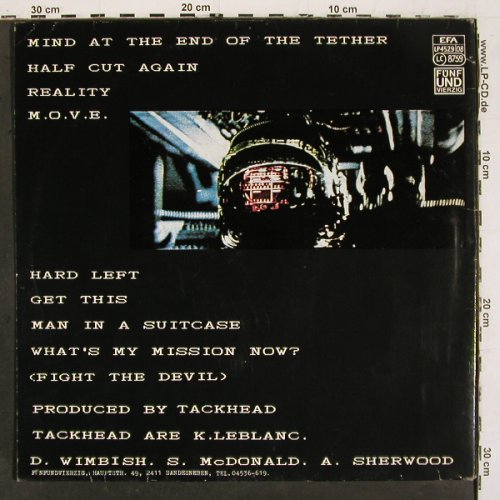 Tackhead Sound System: Tackhead Tape Time, red vinyl, F&uuml;nfundvierzig(LP 4529 08), D, m-/vg+, 1988 - LP - V6684 - 9,00 Euro