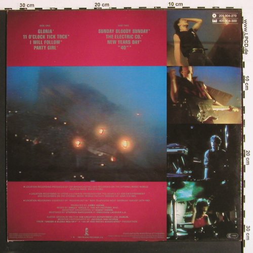 U2: Under A Bloodred Sky-Live, Island (205 904-270), D, 1983 Typ: LP Best.-Nr.: V6996 Preis: 6,00 Euro.