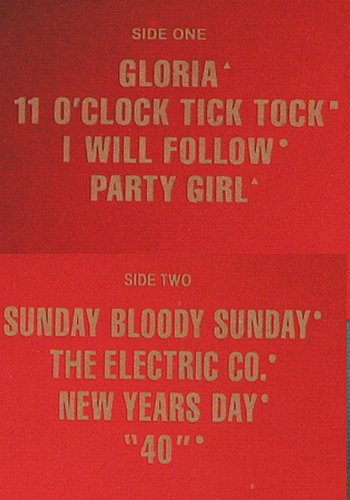 U2: Under A Bloodred Sky-Live, Island (205 904-270), D, 1983 Typ: LP Best.-Nr.: V6996 Preis: 6,00 Euro.