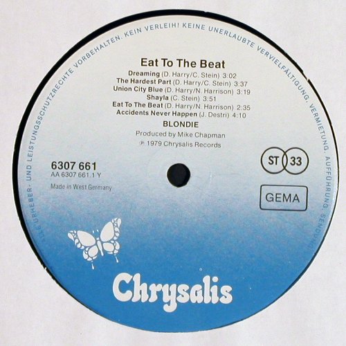 Blondie: Eat To The Beat, Chrysalis(6307 661), D, 1979 - LP - V7047 - 6,00 Euro