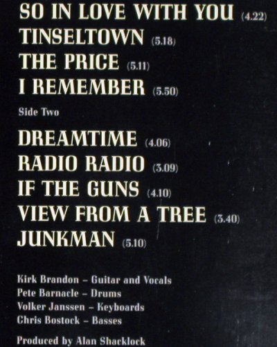 Spear Of Destiny: The Price You Pay, Virgin(209 355-630), D, 1988 - LP - V7064 - 7,50 Euro