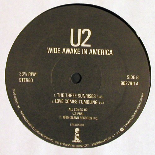U2: Wide Awake In America,4Tr., m /vg+, Island(90279-1), US, 1985 - 12inch - V7145 - 5,00 Euro