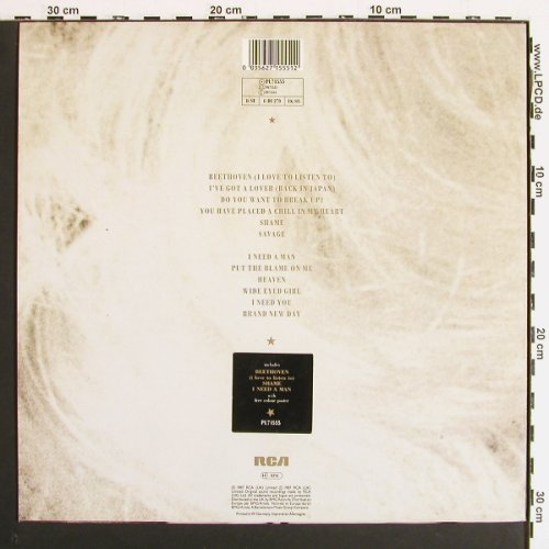 Eurythmics: Savage, +Poster, RCA (PL 71555), D, 1987 Typ: LP Best.-Nr.: V7220 Preis: 7,50 Euro.