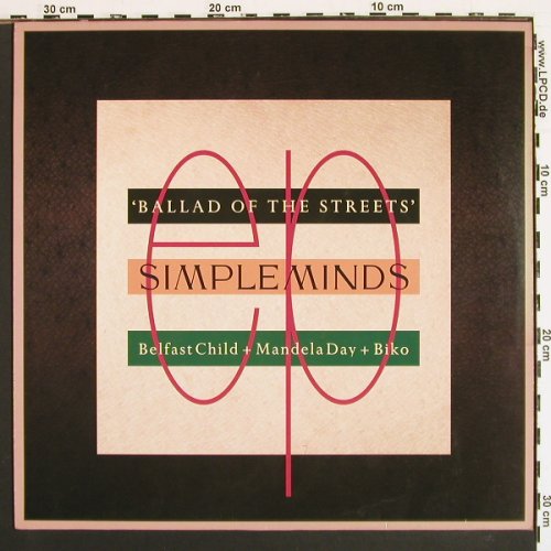 Simple Minds: Ballad Of The Streets(6:39) +2, Virgin/SMXT3(611 998-213), D, 1989 - 12inch - V7241 - 4,00 Euro