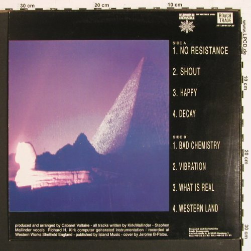 Cabaret Voltaire: Body And Soul (like new), Les Disques duCrepuscule (371.0944.2), D, 1991 Typ: LP Best.-Nr.: V7250 Preis: 17,50 Euro.