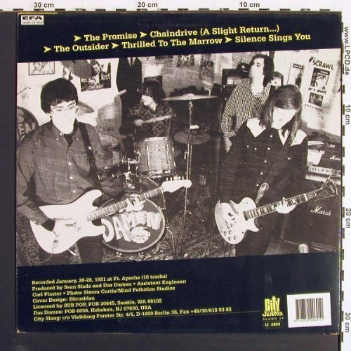 Das Damen: High Anxiety, 5Tr., City Slang(SLANG 10), D, 1991 - LP - V7325 - 5,00 Euro