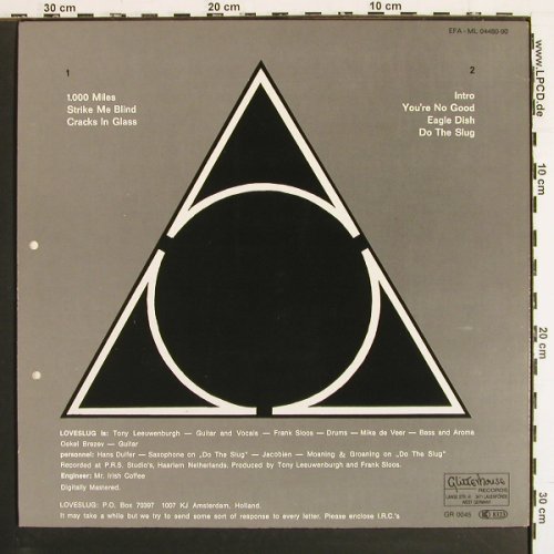 Loveslug: Snail House Rock, 2*co, Glitterhouse GR0045(ML 04480-90), D, 1989 - LP - V7362 - 6,00 Euro