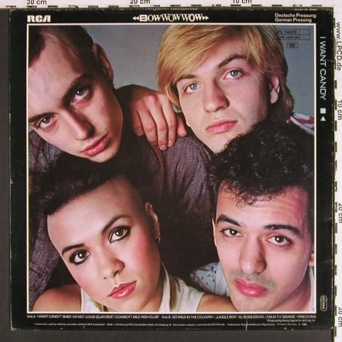 Bow Wow Wow: I want candy, vg+&sol;vg+, bad cond, RCA (PL 14375), D, 1982 Typ: LP Best.-Nr.: V7633 Preis: 9,00 Euro.