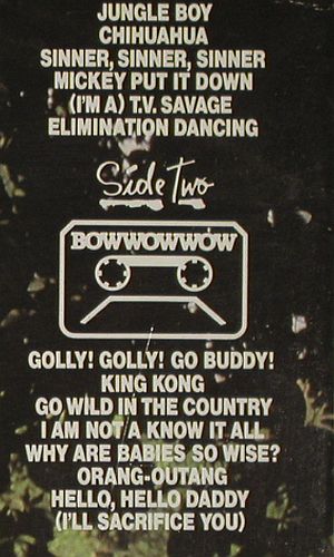 Bow Wow Wow: See Jungle! See Jungle! Go...vg+&sol;m-, RCA (PL 25376), D, 1981 Typ: LP Best.-Nr.: V7634 Preis: 7,50 Euro.