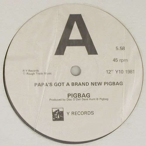 Pigbag: Papa's Got A Brand New Pigbag+1, Y Records (12" Y10), UK, m-&sol;vg+, 1981 Typ: 12" Best.-Nr.: V7635 Preis: 6,00 Euro.