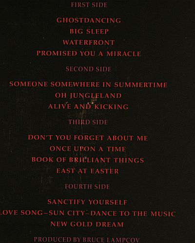 Simple Minds: In The City Of Light, Foc, m-&sol;vg+, Virgin (303 067-420), UK,Booklet, 1987 Typ: 2LP Best.-Nr.: V7665 Preis: 12,50 Euro.
