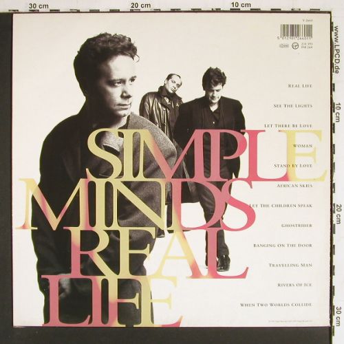 Simple Minds: Real Life, m-&sol;vg+, Virgin (V 2660), UK, 1991 Typ: LP Best.-Nr.: V7667 Preis: 7,50 Euro.
