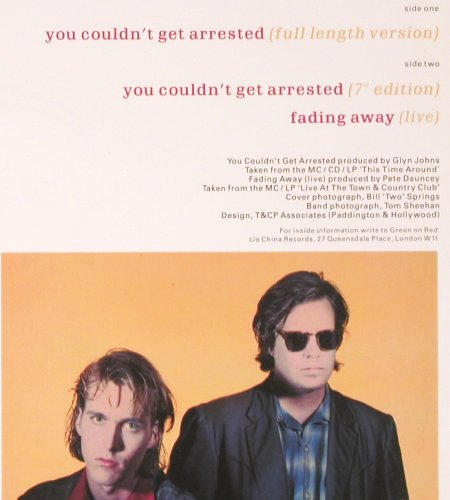 Green On Red: You Couldn't Get Arresteded *2+1, China (873 747-1), D, 1990 Typ: 12" Best.-Nr.: Y330 Preis: 5,00 Euro.