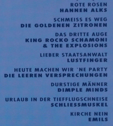 V.A.Festival der Volxmusik: Molotow Soda... Emils, 16 Tr., Rebel Records (008-30881), D, 1990 Typ: LP Best.-Nr.: Y752 Preis: 9,00 Euro.