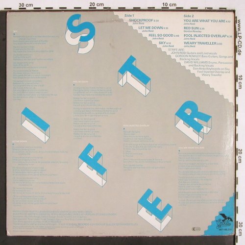 Strife: Back To Thunder, m-/vg+, GULL (INT 148.310), D, 1978 Typ: LP Best.-Nr.: V2403 Preis: 7,50 Euro