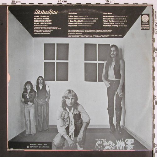 Status Quo: On The Level, m-/vg+ (Haifa), Vertigo white Swirl (6360 117), Israel, 1975 Typ: LP Best.-Nr.: V2457 Preis: 7,50 Euro