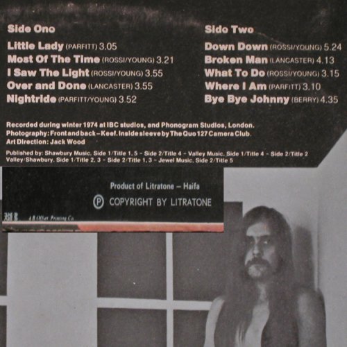 Status Quo: On The Level, m-/vg+ (Haifa), Vertigo white Swirl (6360 117), Israel, 1975 Typ: LP Best.-Nr.: V2457 Preis: 7,50 Euro