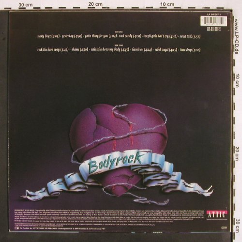 Aaron,Lee: Body Rock, Attic (841 387-1), D, 1989 Typ: LP Best.-Nr.: V2749 Preis: 6,00 Euro