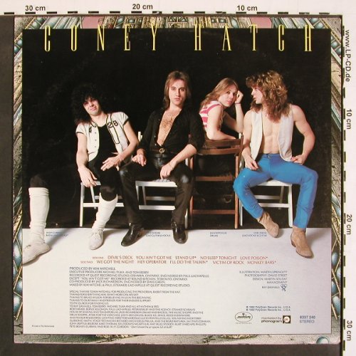 Coney Hatch: Same, Mercury(6337 240), NL, 1982 - LP - V4622 - 12,50 Euro