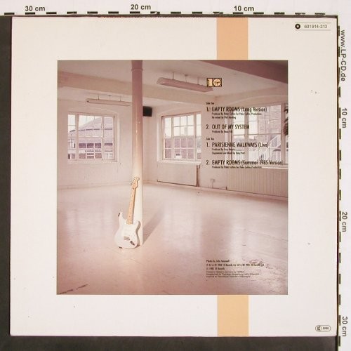 Moore,Gary: Empty Rooms*2+2, Virgin 10 (601 914), D, 1985 Typ: 12" Best.-Nr.: V4649 Preis: 5,00 Euro
