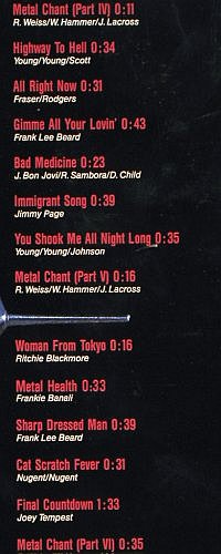 Heavy's,The: Metalmarathon pt 1+2, mix, Ariola (612 180), D, 1989 Typ: 12" Best.-Nr.: V6004 Preis: 6,00 Euro