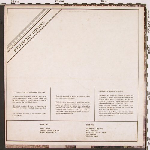 Wellington's: Steeldrum, Voice, Guitar,  (LP-003), Bahamas Typ: LP Best.-Nr.: V2454 Preis: 6,00 Euro