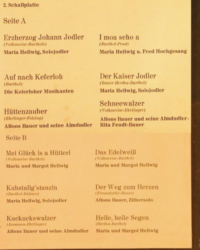 V.A.Lustige Musikanten: M u.M Hellwig, ErniSingerl, A.Bauer, Isarton, Club Ed. (27 403-5), D,24Tr,Foc Typ: 2LP Best.-Nr.: V2513 Preis: 9,00 Euro