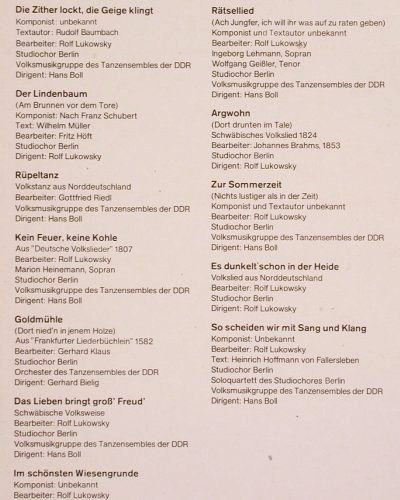 V.A.Am Brunnen vor dem Tore: Deutsche Volkslieder a.3 Jahrh., Eterna (8 35 045), DDR, 1978 Typ: LP Best.-Nr.: V2651 Preis: 7,50 Euro
