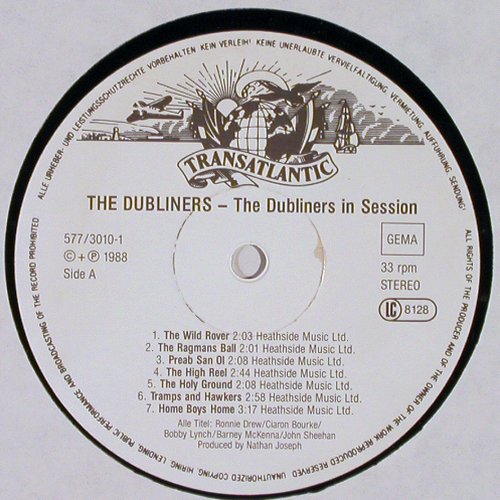 Dubliners: In Session (1964), Transatlantic (577/3010-1), D, co, 1988 Typ: LP Best.-Nr.: V2679 Preis: 6,00 Euro
