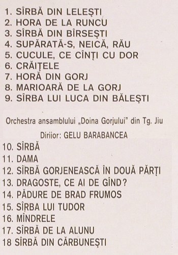 Doina Gorjului: Gorj, Dir.Gelu Barabancea, Electrecord (STM-EPE 0803), RO, 1971 Typ: LP Best.-Nr.: V2740 Preis: 7,50 Euro