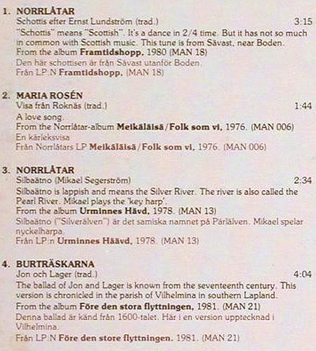 V.A.Double Daylight: A Coll.of Folk Music fr.northSweden, Manifest (MAN 23.1982), S, 16Tr., 1982 Typ: LP Best.-Nr.: V4118 Preis: 9,00 Euro