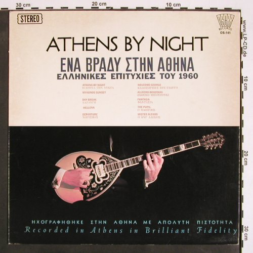 V.A.Athens By Night: Greek Hits if the Sixties (1960), Oscar Records (OS-141), US, 1972 Typ: LP Best.-Nr.: V4287 Preis: 9,00 Euro