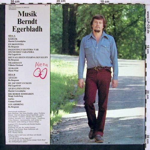 Älskade: Lena Nyman,Rune Anderson,Egerbladh, SWS Alena(SWS-105), S, Foc, 1978 - LP - V4468 - 7,50 Euro