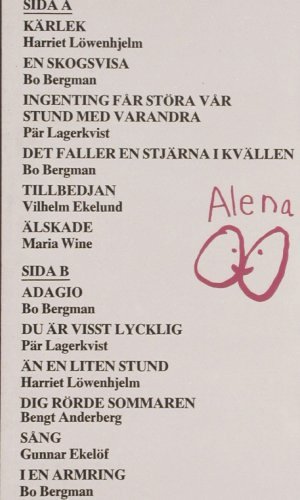 Älskade: Lena Nyman,Rune Anderson,Egerbladh, SWS Alena(SWS-105), S, Foc, 1978 - LP - V4468 - 7,50 Euro