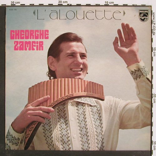 Zamfir,Gheorghe: L'alouette, m-/vg+, Philips (6325 143), F, 1974 Typ: LP Best.-Nr.: V4974 Preis: 6,00 Euro