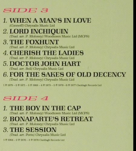 Chieftains: The Collection,Foc, Castle (CCSLP 220), UK, 1989 Typ: 2LP Best.-Nr.: V5012 Preis: 9,00 Euro
