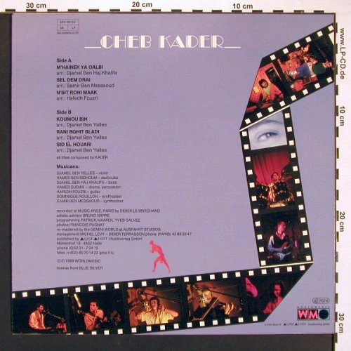 Kader,Cheb: Same (Rai), WorldMusic(EfA06123), D, 1988 - LP - V5023 - 6,00 Euro