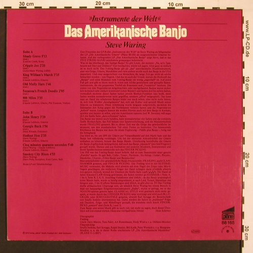 Waring,Steve: Das Amerikanische Banjo, Pläne (88 165), D, 1979 Typ: LP Best.-Nr.: V5084 Preis: 9,00 Euro