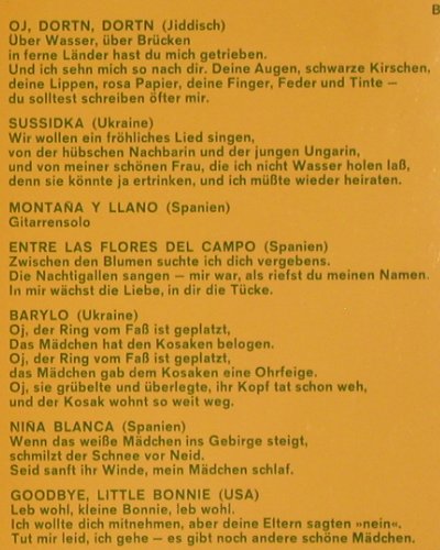 Klatt,Jürgen & Oksana Sowiak: Same,Foc (Span. / Ukrai. / Jidd.), Harmonia Mundi(HM 30 337 I), D, m-/vg+,  - LP - V5092 - 7,50 Euro