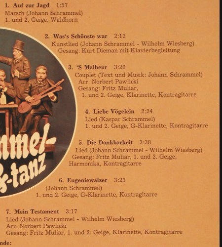 Schrammel, Johann u. Josef: Tänze und Lieder,Foc,(Fritz Muliar), Polyhymnia/SparkasseWien(Z 897802), A, 1978 - LP - V5117 - 9,00 Euro