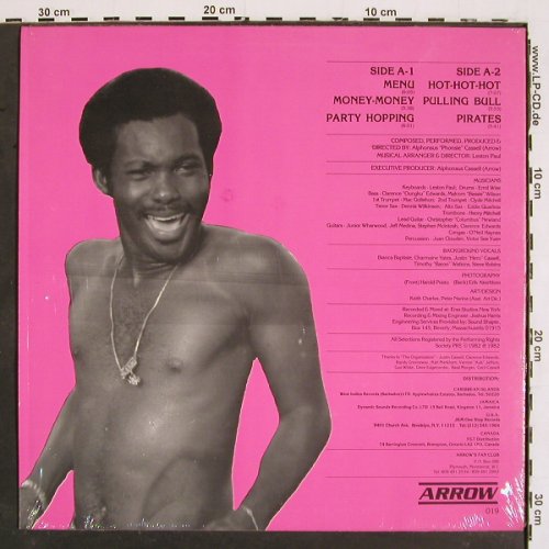 Arrow: Hot Hot Hot (Calipso), Arrow (019), Barbados, 1982 Typ: LP Best.-Nr.: V5207 Preis: 9,00 Euro