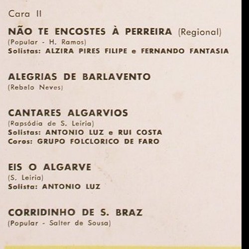 V.A.Musica e Coros da Orquestra: Tipica e Grupo Folclorico de Faro, Belter(22.143), E, 1967 - LP - V6156 - 9,00 Euro