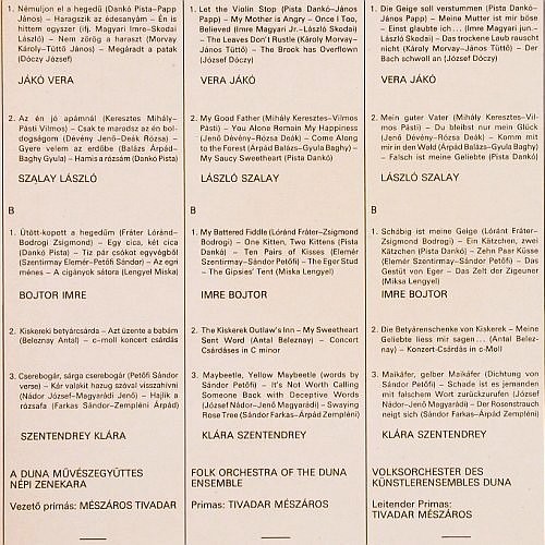 V.A.Hungarian Folk Songs Czardases: Az egri menes.. Vera Jk, L.Szalay, Qualiton(SLPX 10145), H, 1978 - LP - V6197 - 7,50 Euro