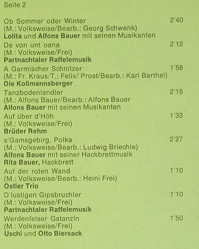 V.A.So klingts in: Garmisch-Partenkirchen, Isaar Ton / EMI (1 C 048-42 113), D, 1974 Typ: LP Best.-Nr.: V6358 Preis: 7,50 Euro.