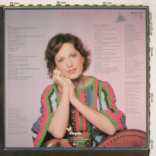 O'Hara,Mary: Music Speaks Louder Than Words, Chrysalis (6307 635), D, 1978 Typ: LP Best.-Nr.: V6517 Preis: 6,00 Euro.