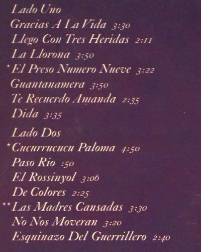 Baez,Joan: Gracias A La Vida, AM (AMLH 63614), NL, 1974 Typ: LP Best.-Nr.: V6735 Preis: 7,50 Euro.