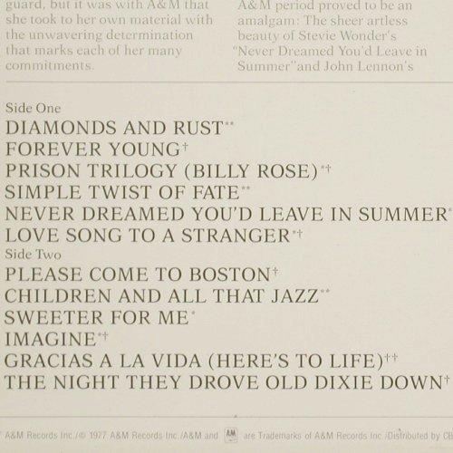 Baez,Joan: The Best Of, AM (AMNP 111), NL, Ri, 1977 Typ: LP Best.-Nr.: V7161 Preis: 7,50 Euro.