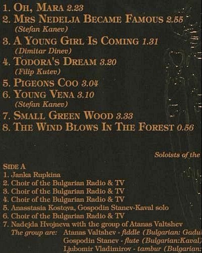 Le Mystere Des Voix Bulgares: A Cathedral Concert, Booklet, Jaro (4138), D, 1988 Typ: LP Best.-Nr.: V7171 Preis: 7,50 Euro.