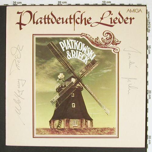Piatkowski & Rieck: Plattdeutsche Lieder, signiert, Amiga(8 45 242), DDR, 1983 - LP - V7575 - 9,00 Euro
